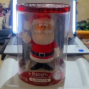 New Funko Rudolph The Red-Nosed "Santa" Bobble Head